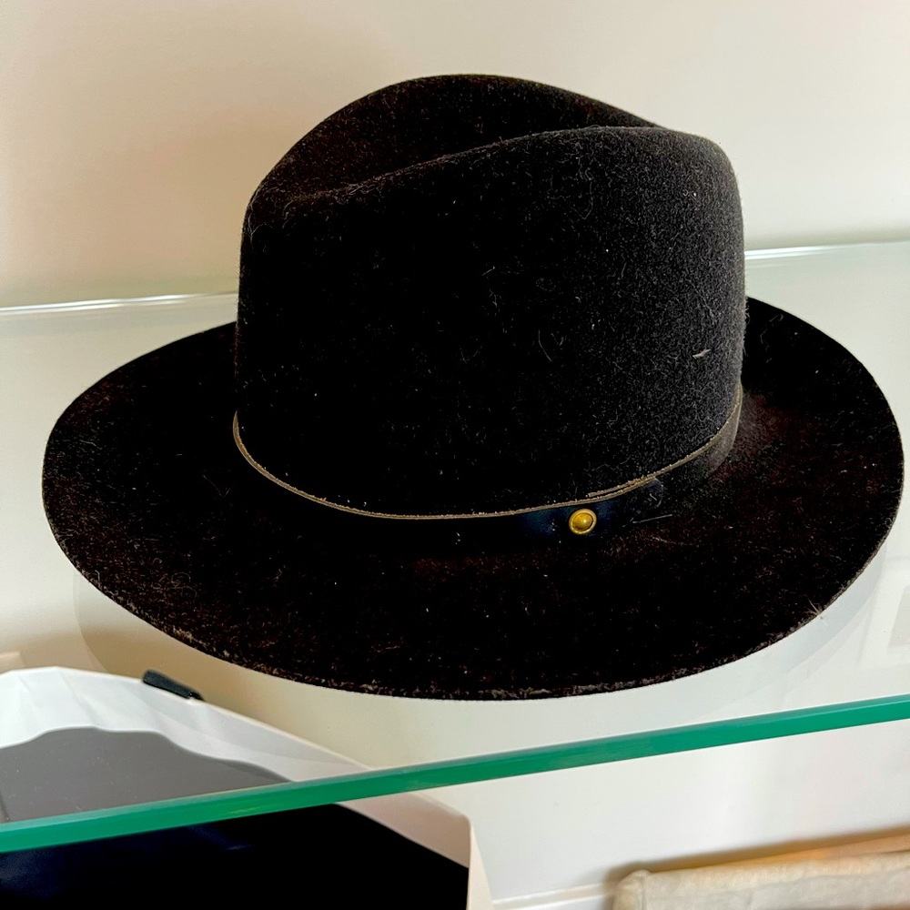 Rag & bone floppy Brim Wool Fedora Hat